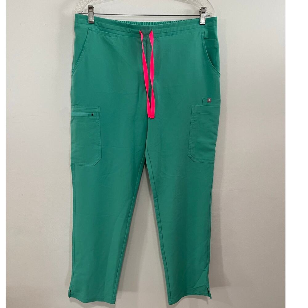 Figs Surgical Green Yola Skinny Scrub Pants Size Large
